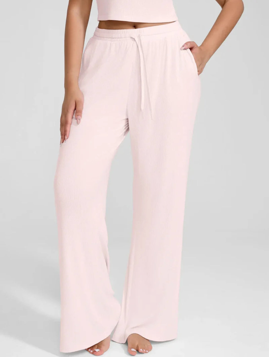 Pantalon large côtelé de détente