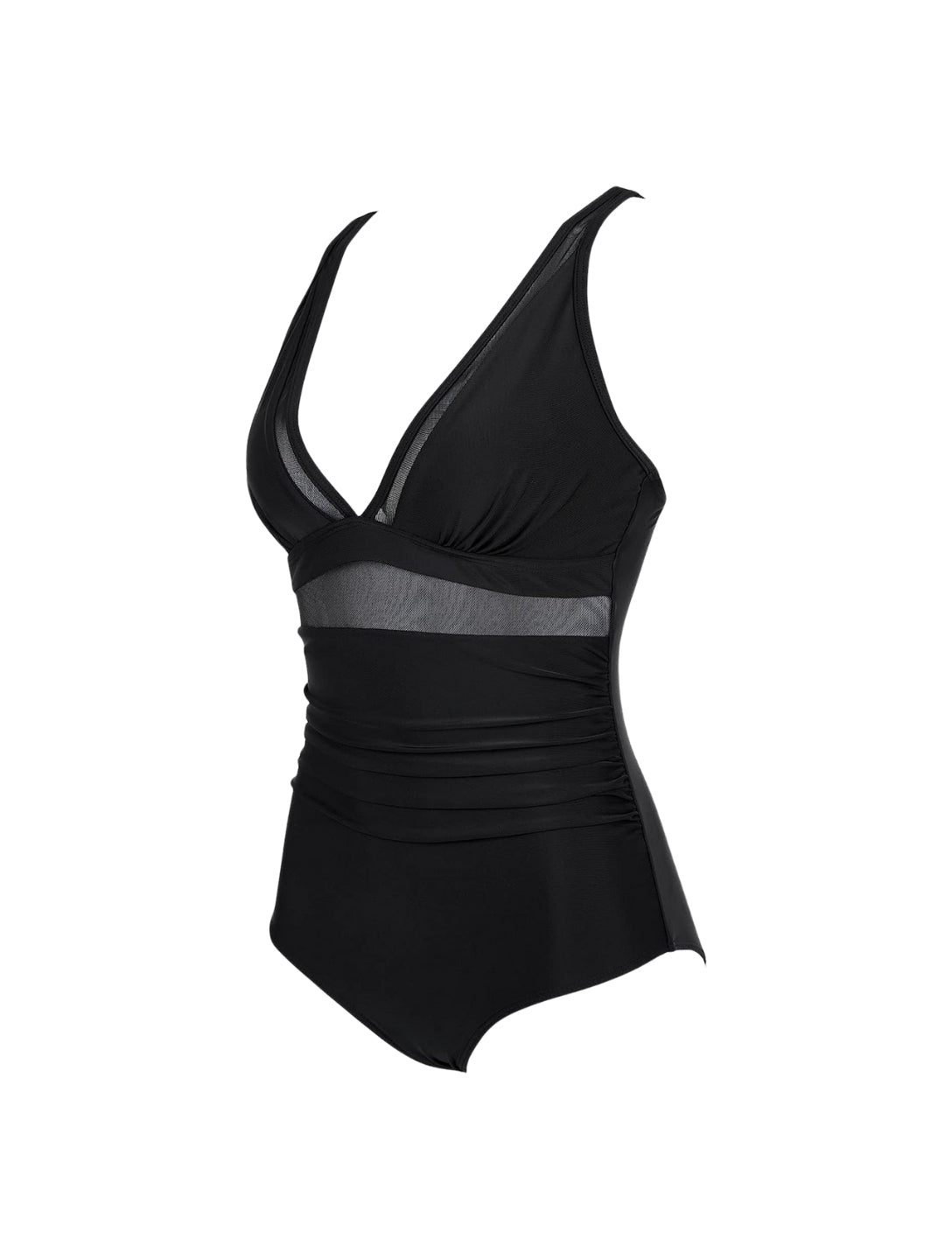 The Sculpting V-Neck Mesh Suit - HeyShape
