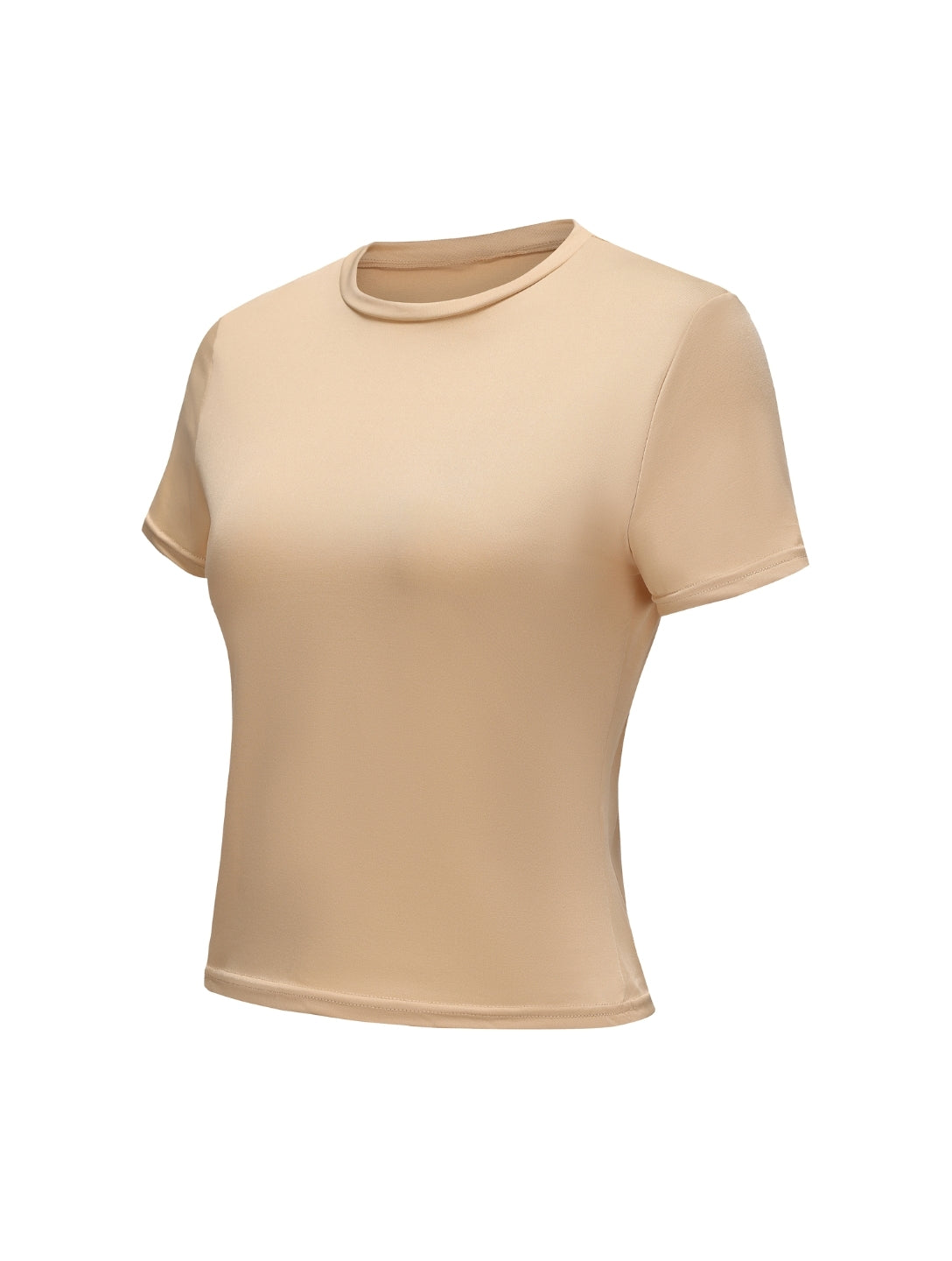 Short Sleeve Crew Neck Top - HeyShape