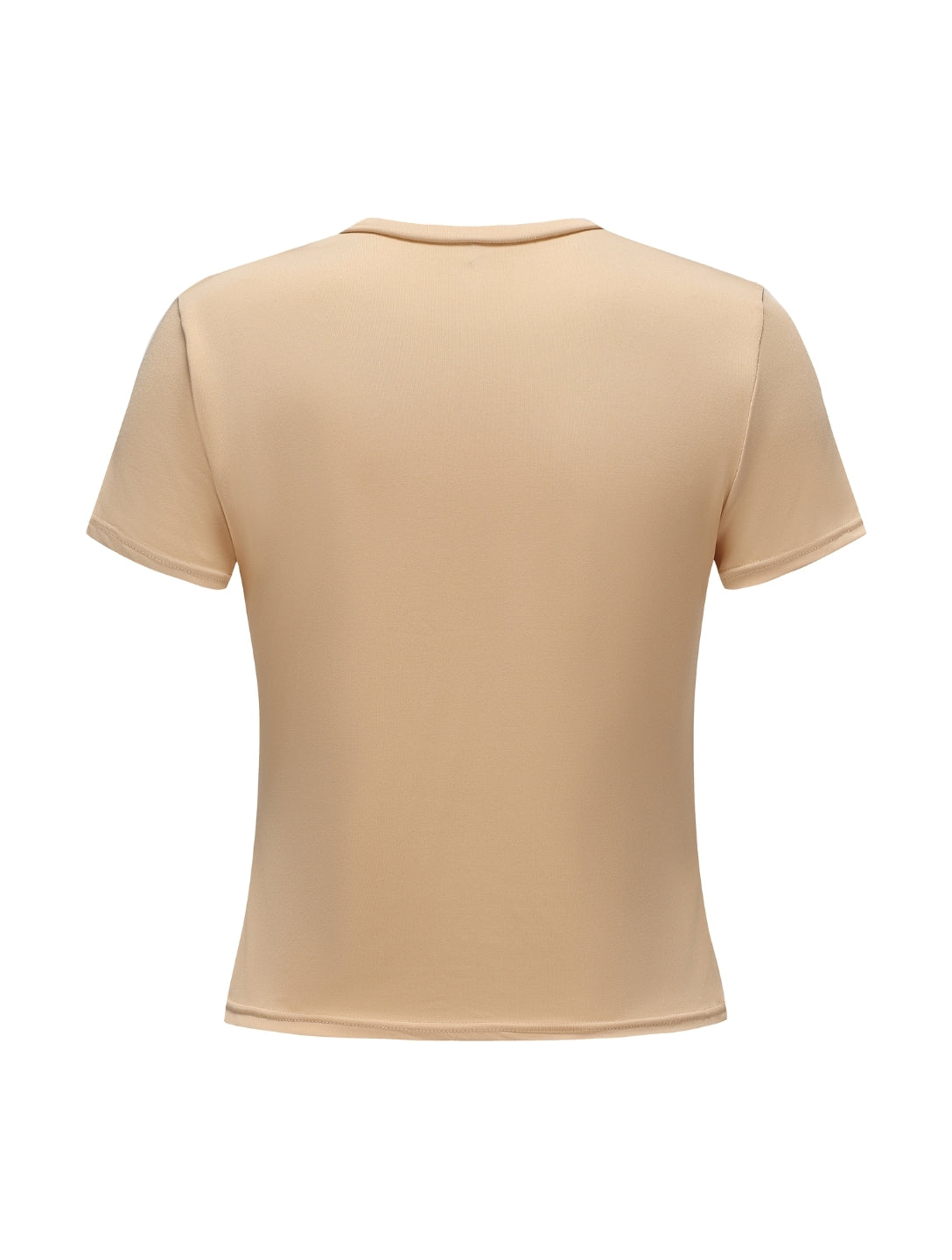 Short Sleeve Crew Neck Top - HeyShape