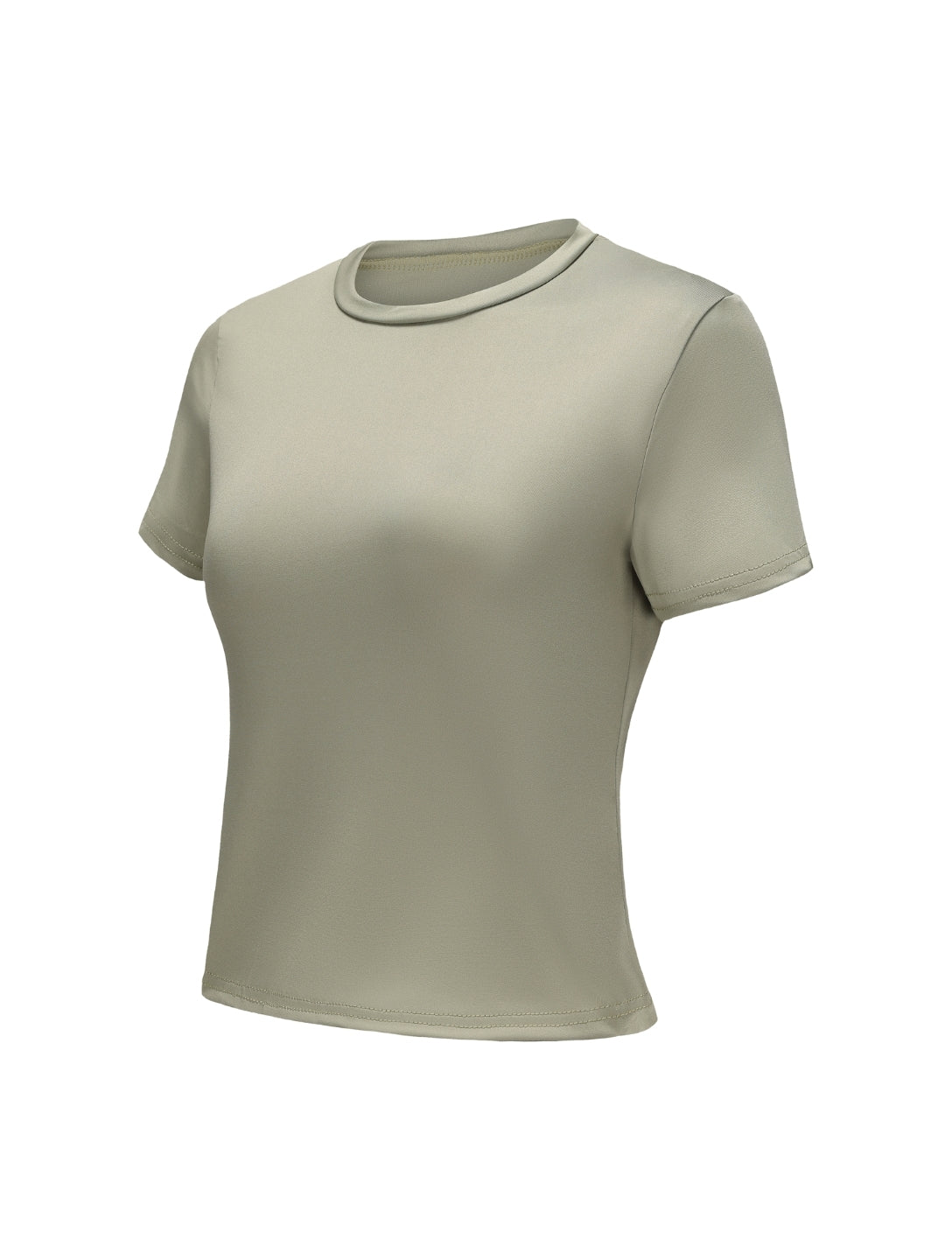 Camiseta de manga corta con cuello redondo