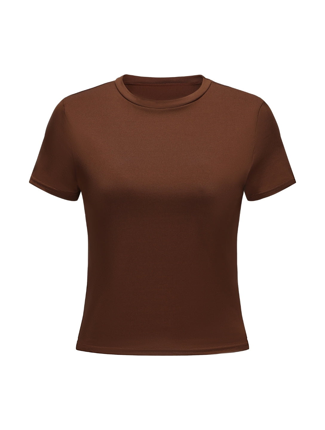 Short Sleeve Crew Neck Top - HeyShape