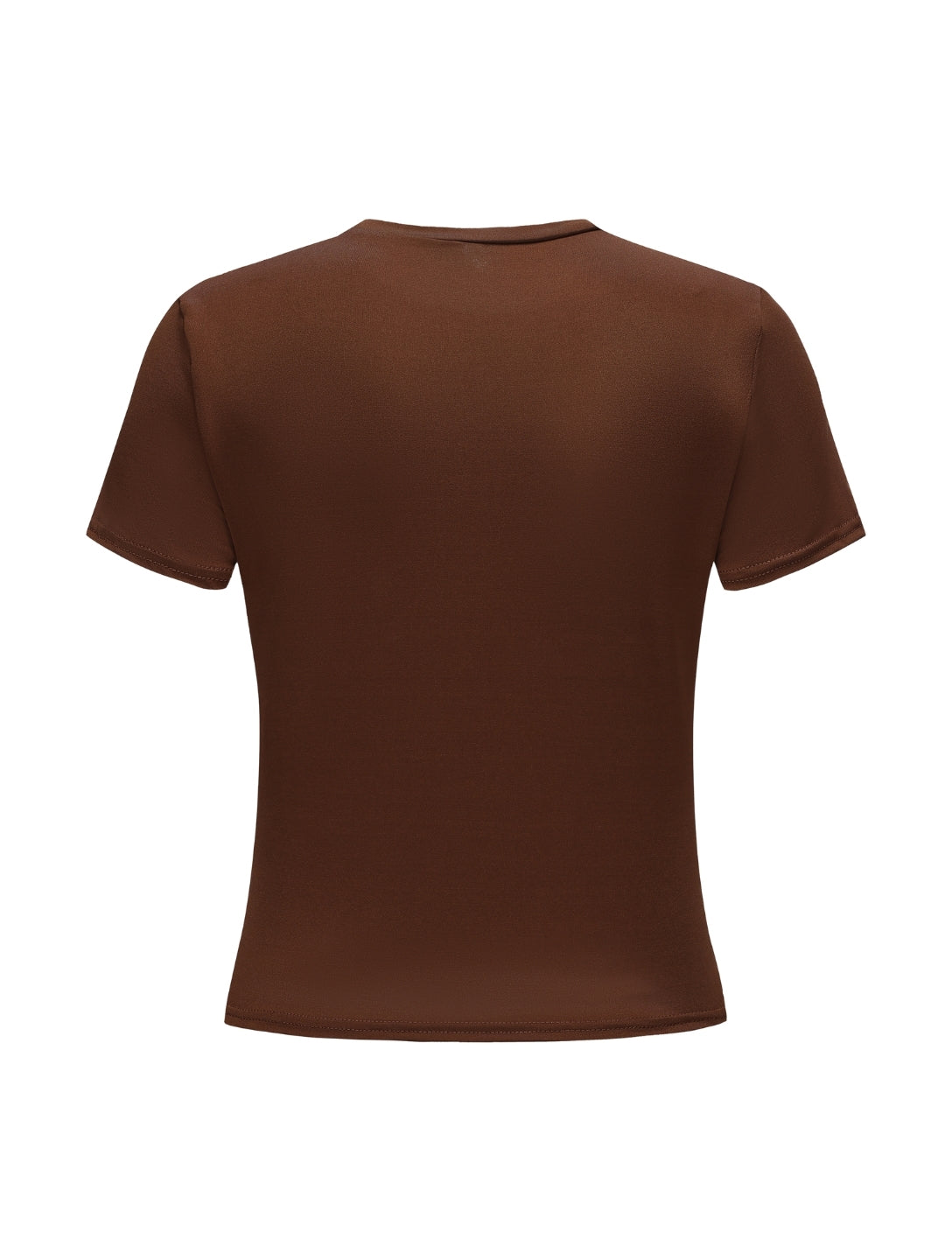 Short Sleeve Crew Neck Top - HeyShape