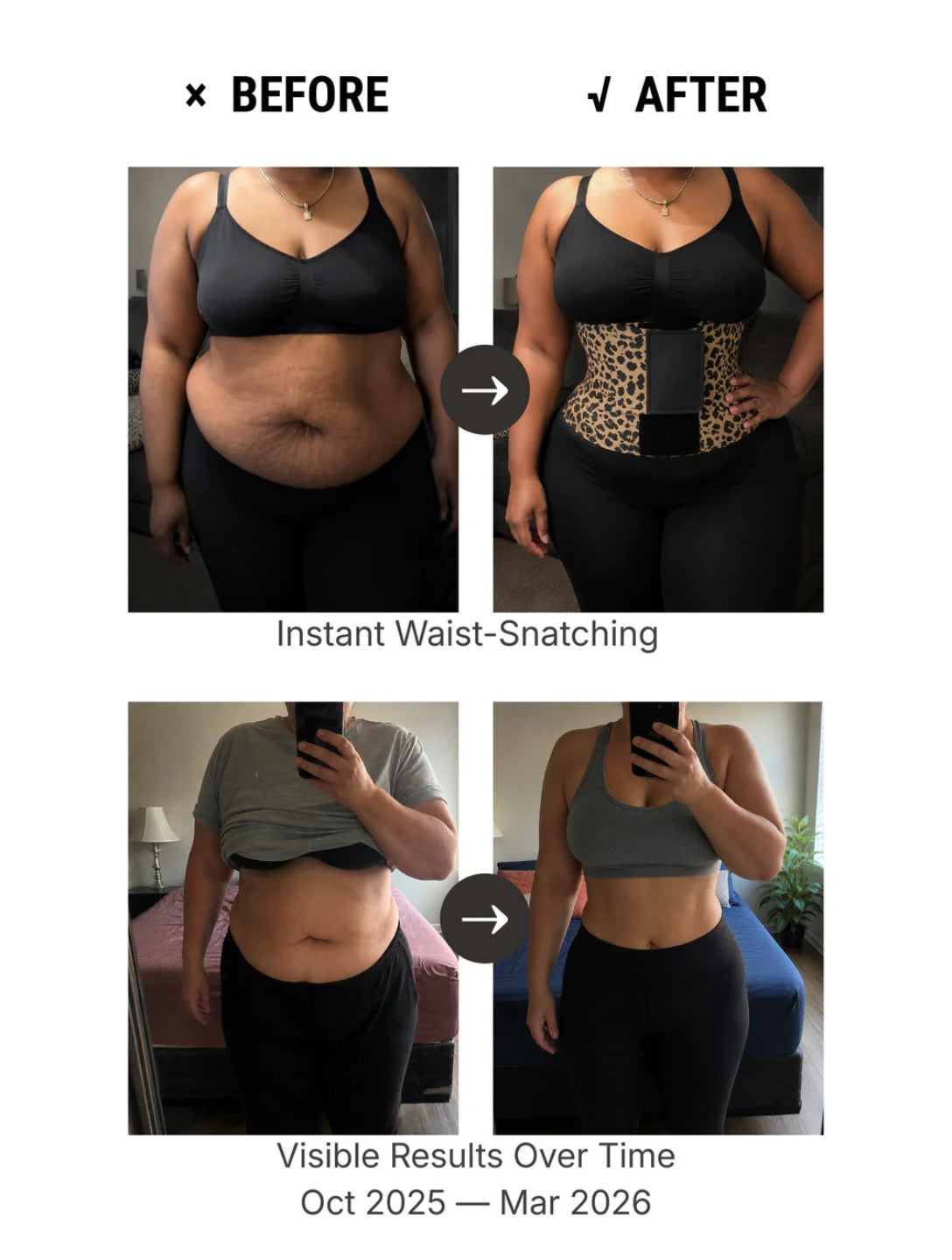 Faja ajustable para control de abdomen