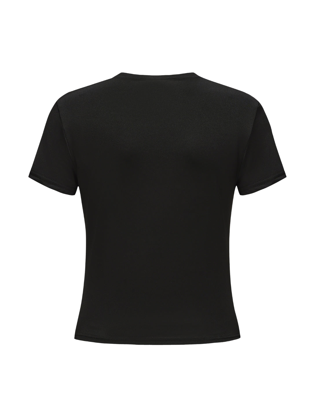 Short Sleeve Crew Neck Top - HeyShape