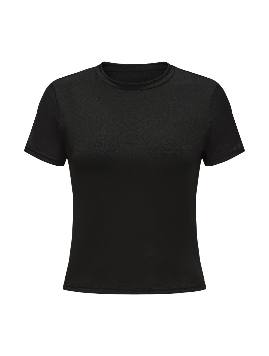 Short Sleeve Crew Neck Top - HeyShape