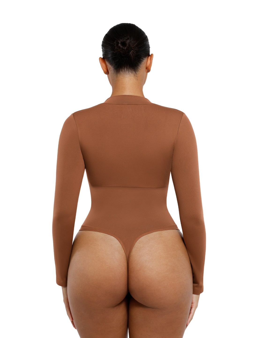 The Deep V Zip Bodysuit - HeyShape