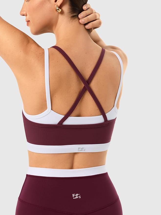 Leggings sin costuras de cintura alta y sujetador deportivo de doble capa