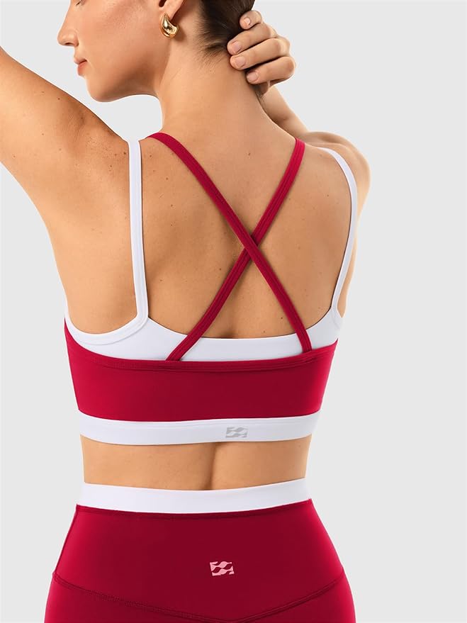 Leggings sin costuras de cintura alta y sujetador deportivo de doble capa