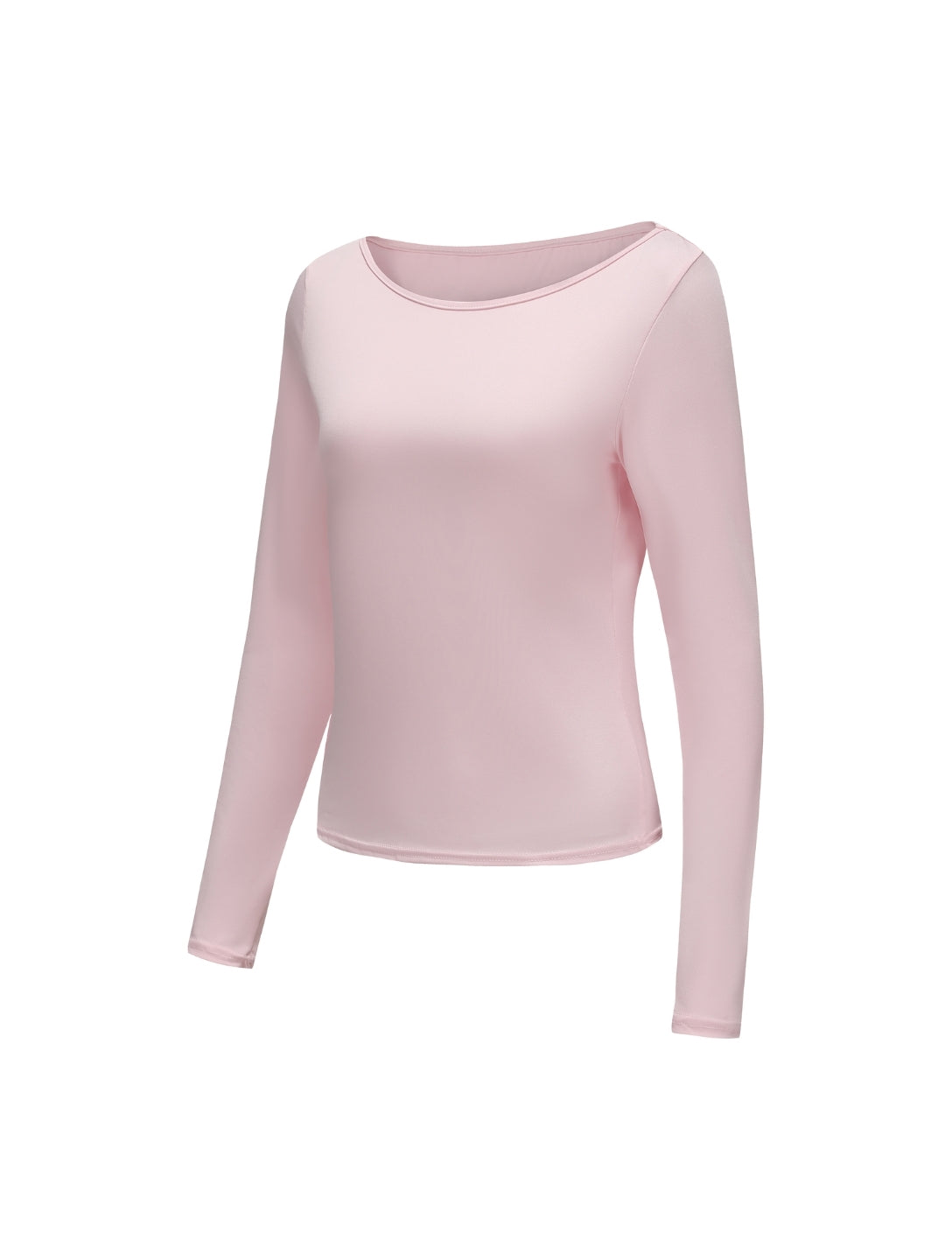 Boat Neck Long Sleeve Top - HeyShape
