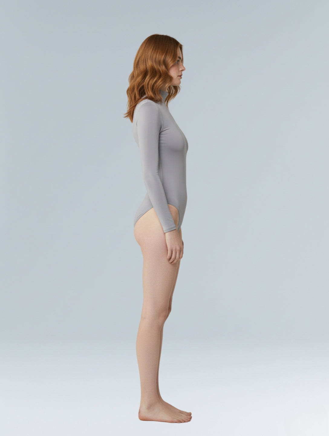Bodysuit met lange mouwen en coltrui