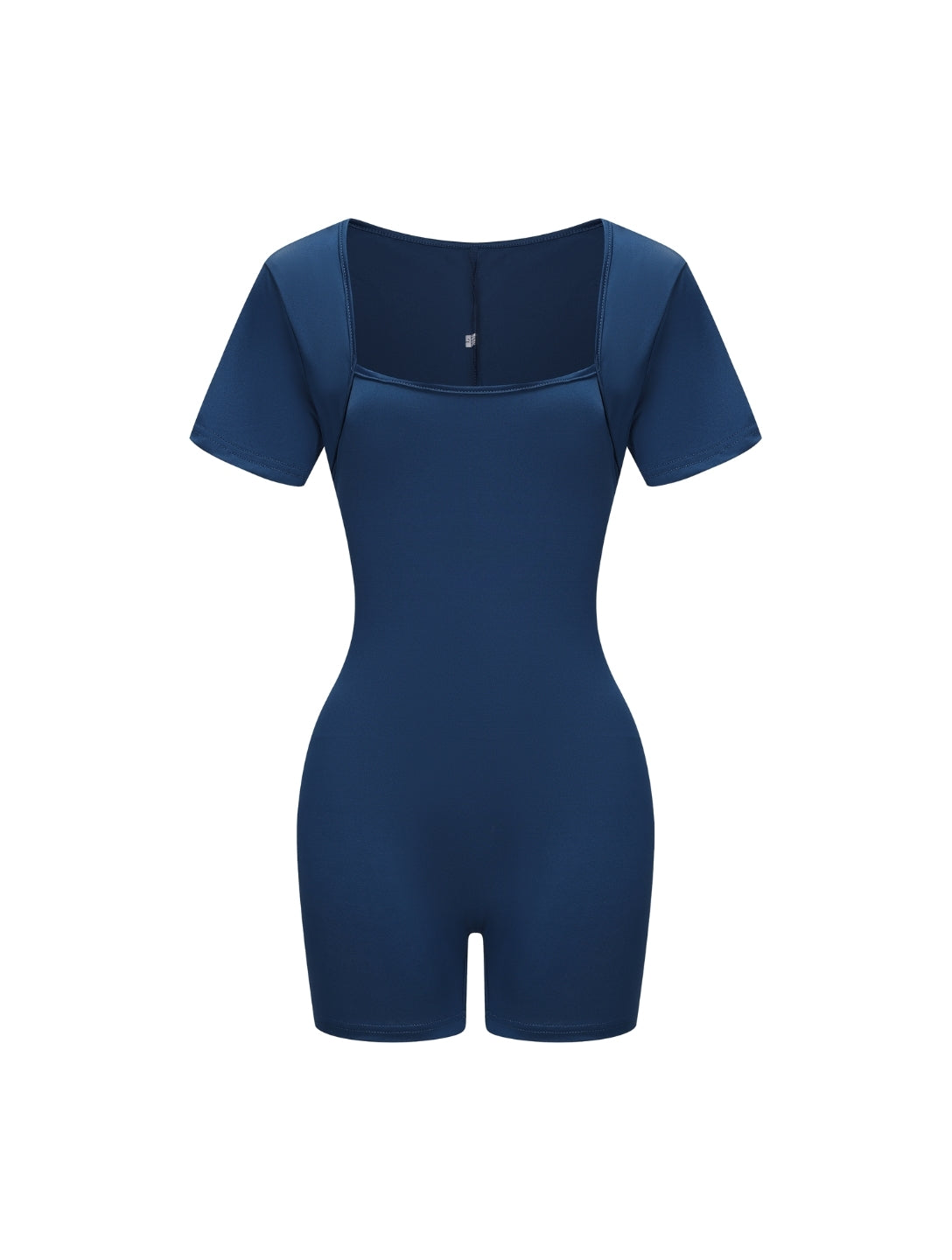 Square Neck Short Sleeve Jumpsuit