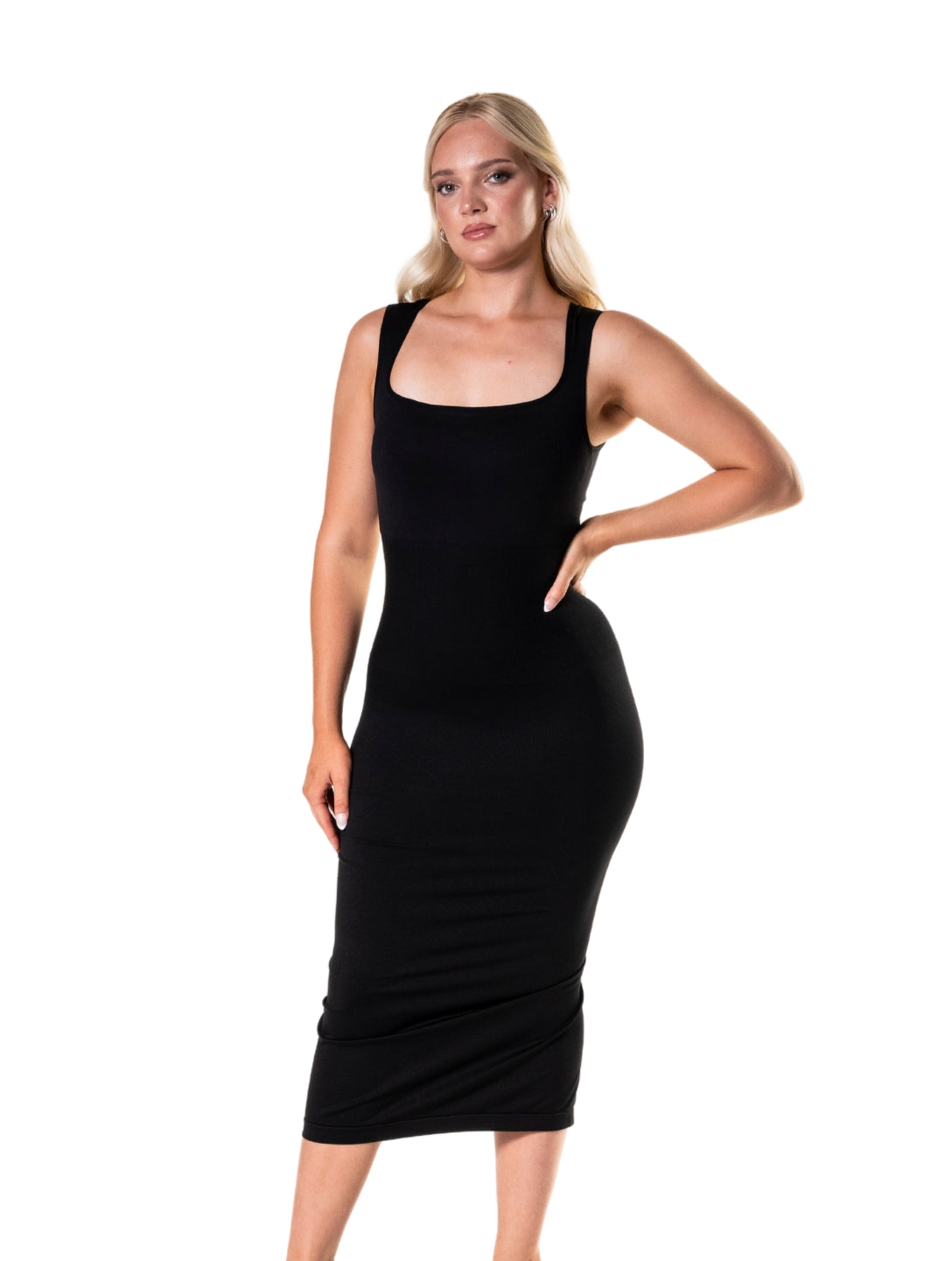 Square Neck Shapewear Dress - HeyShape