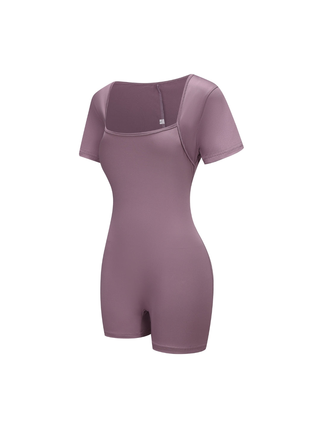 Square Neck Short Sleeve Jumpsuit - HeyShape