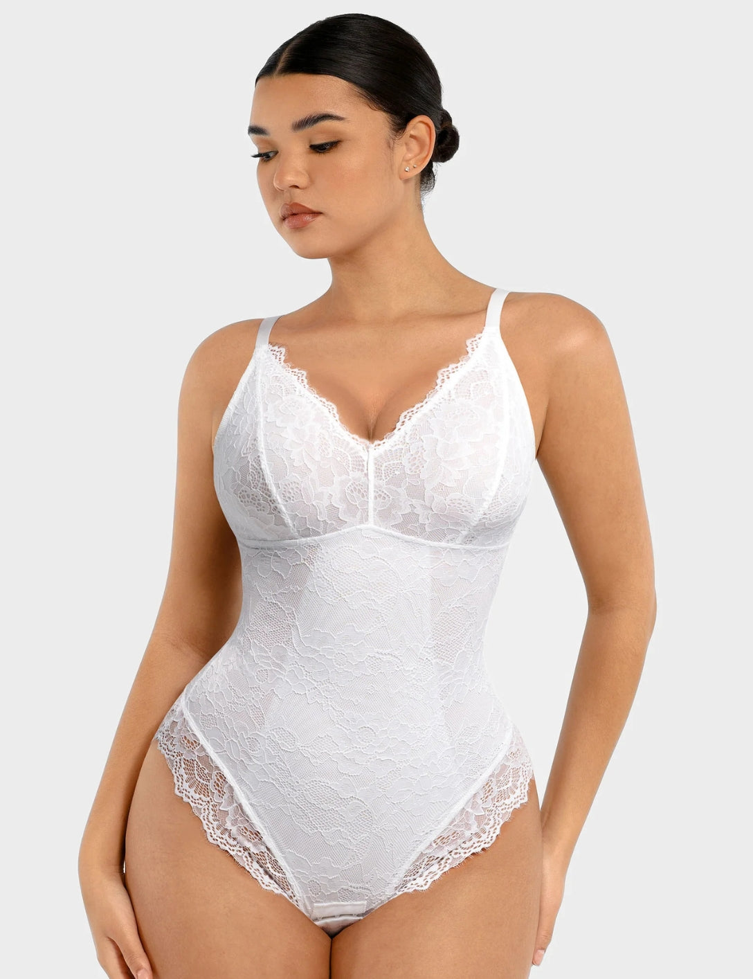 Shapewear Laced Bodysuit - HeyShape
