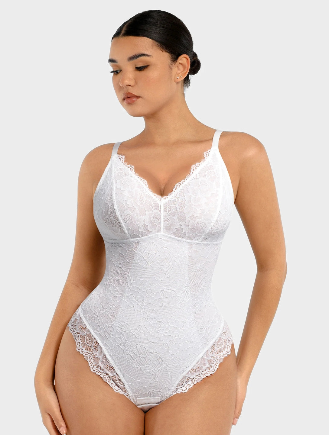 Shapewear Laced Bodysuit - HeyShape