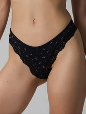 The Smooth Lace Thong - HeyShape