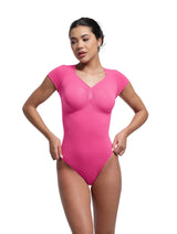 V-Neck Sculpting Tee Bodysuit