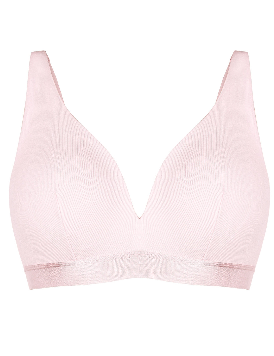 Deep V-Neck Ribbed Bralette - HeyShape