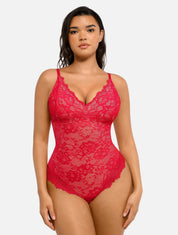 Shapewear Laced Bodysuit - HeyShape