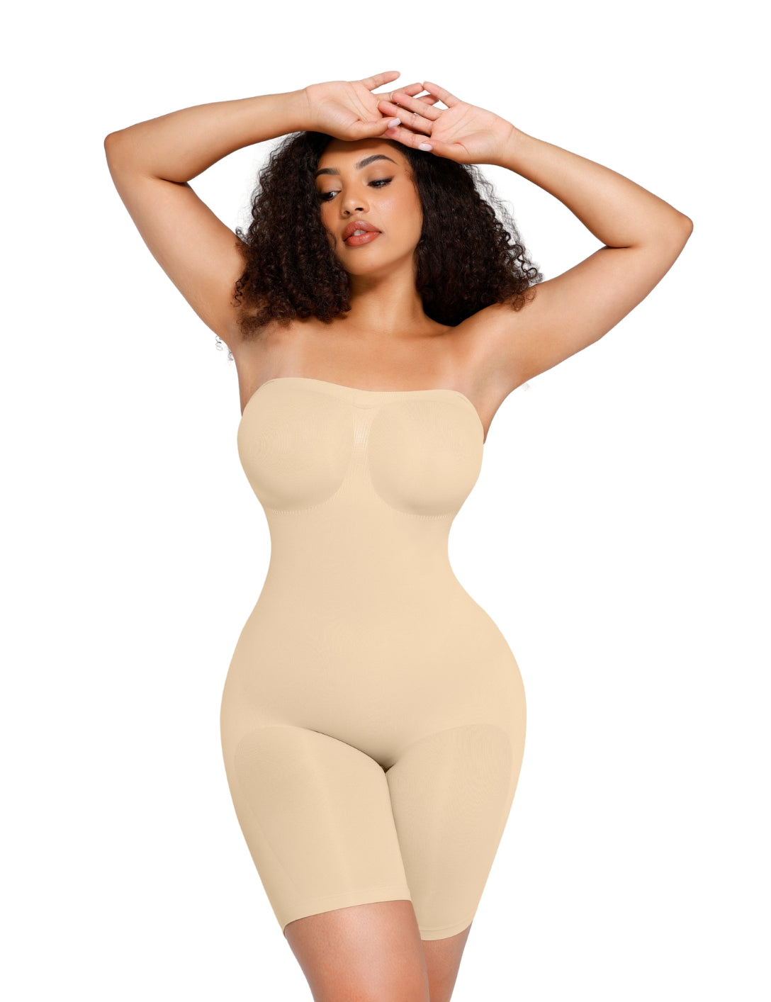 Strapless Sculpting Shapewear Bodysuit - HeyShape