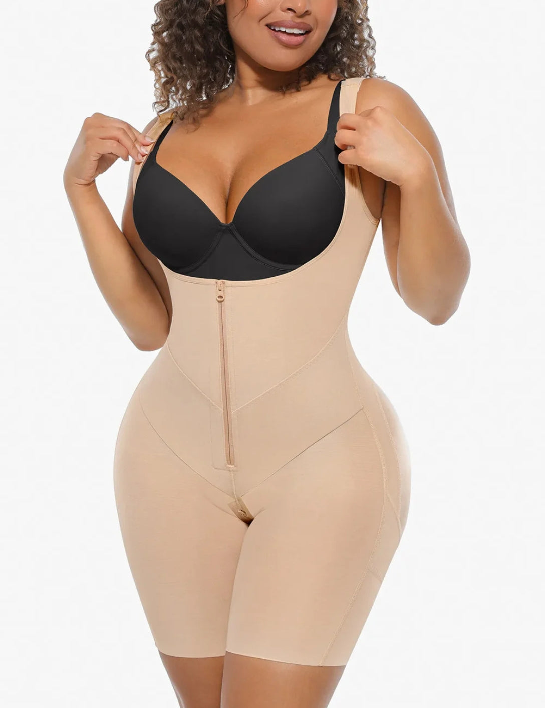 U-Shaped Faja Tummy Control Butt Lift Bodysuit - HeyShape