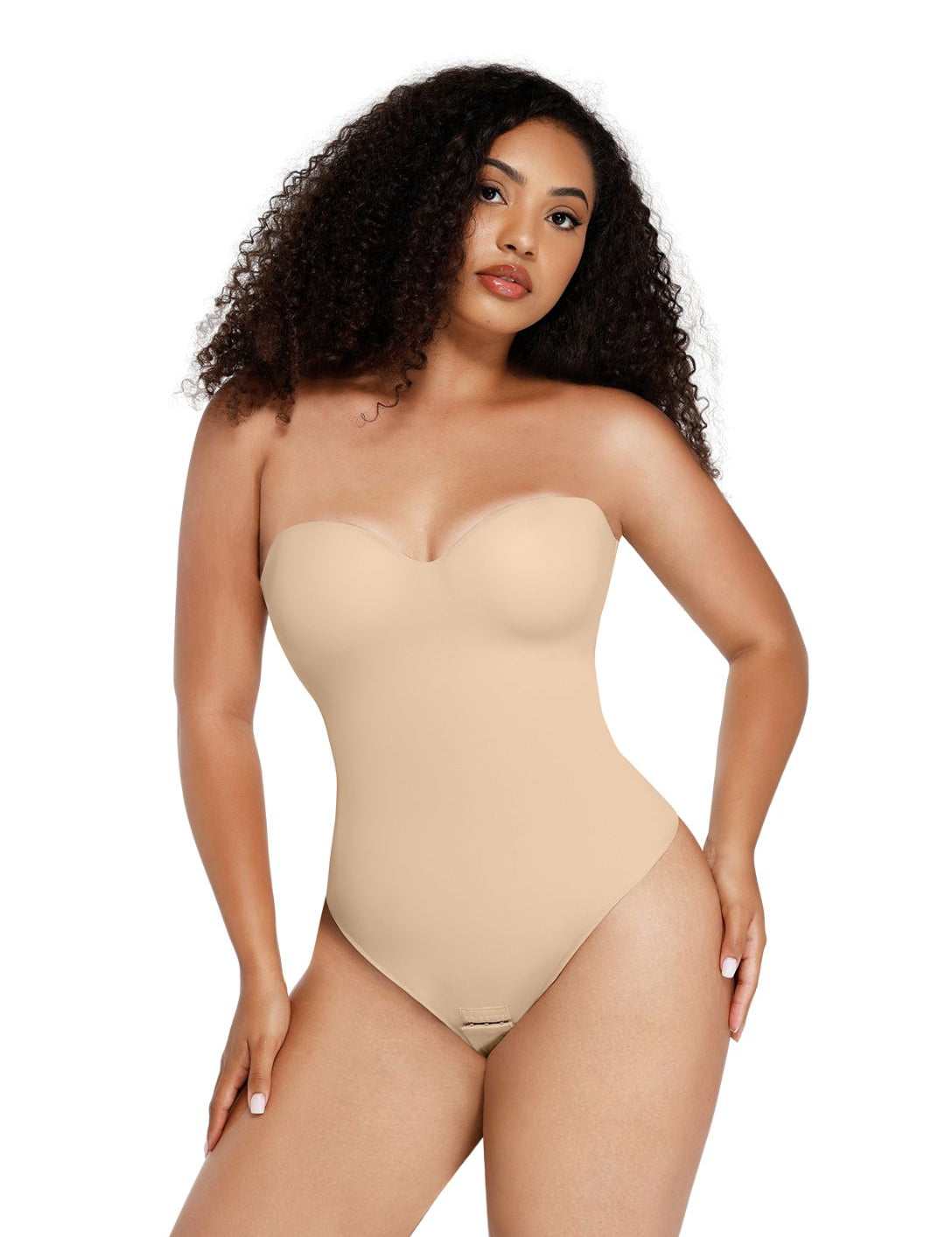 Strapless Supportive Shapewear Bodysuit - HeyShape