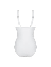 The Sculpting V-Neck Mesh Suit - HeyShape