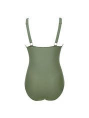 The Sculpting V-Neck Mesh Suit - HeyShape