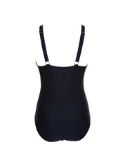 The Sculpting V-Neck Mesh Suit - HeyShape