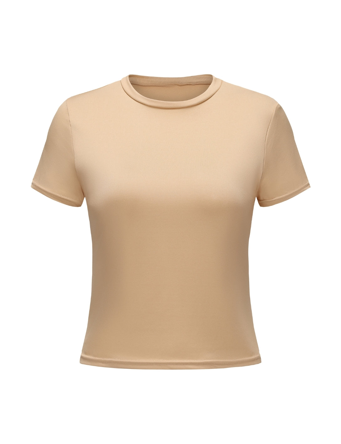 Short Sleeve Crew Neck Top - HeyShape