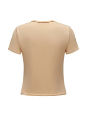 Short Sleeve Crew Neck Top - HeyShape