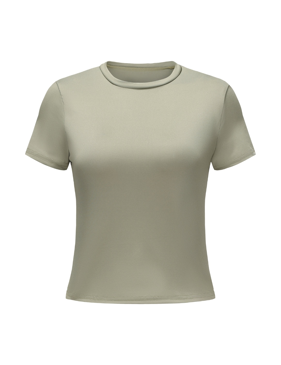 Short Sleeve Crew Neck Top - HeyShape