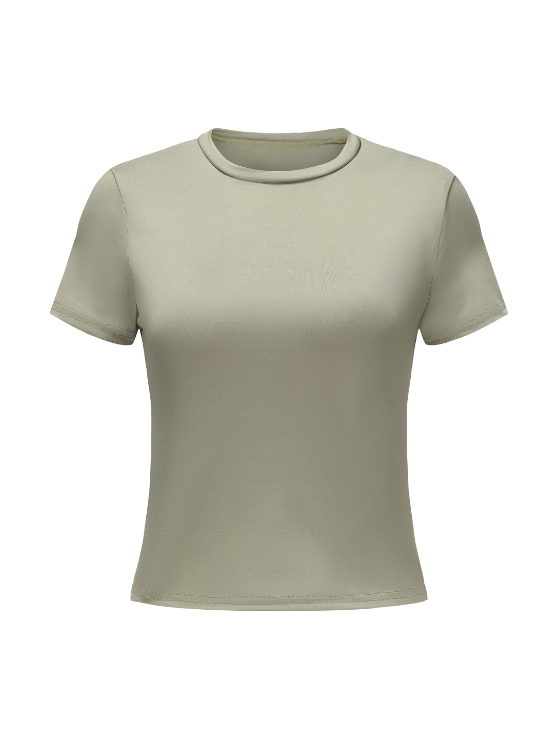 Camiseta de manga corta con cuello redondo