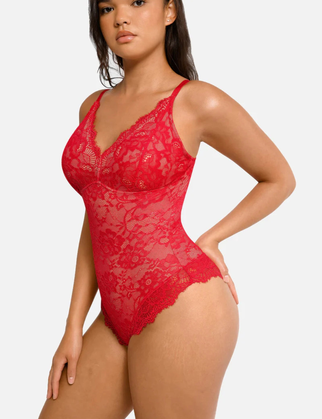 Shapewear Laced Bodysuit - HeyShape