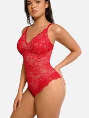 Shapewear Laced Bodysuit - HeyShape
