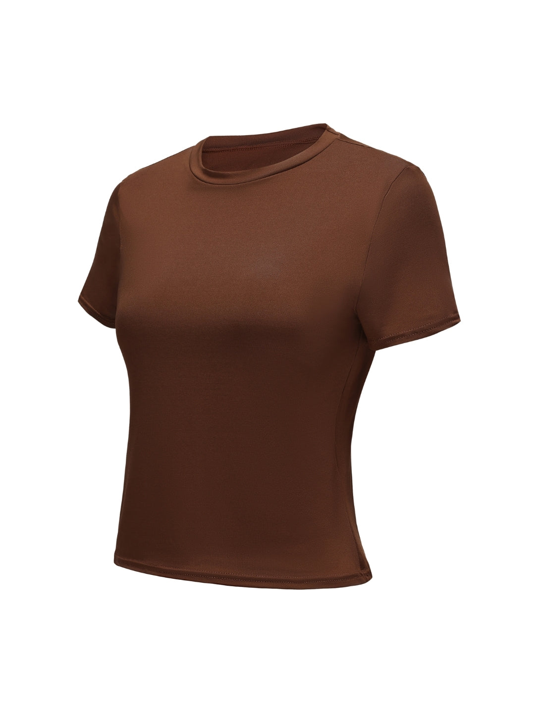 Short Sleeve Crew Neck Top - HeyShape