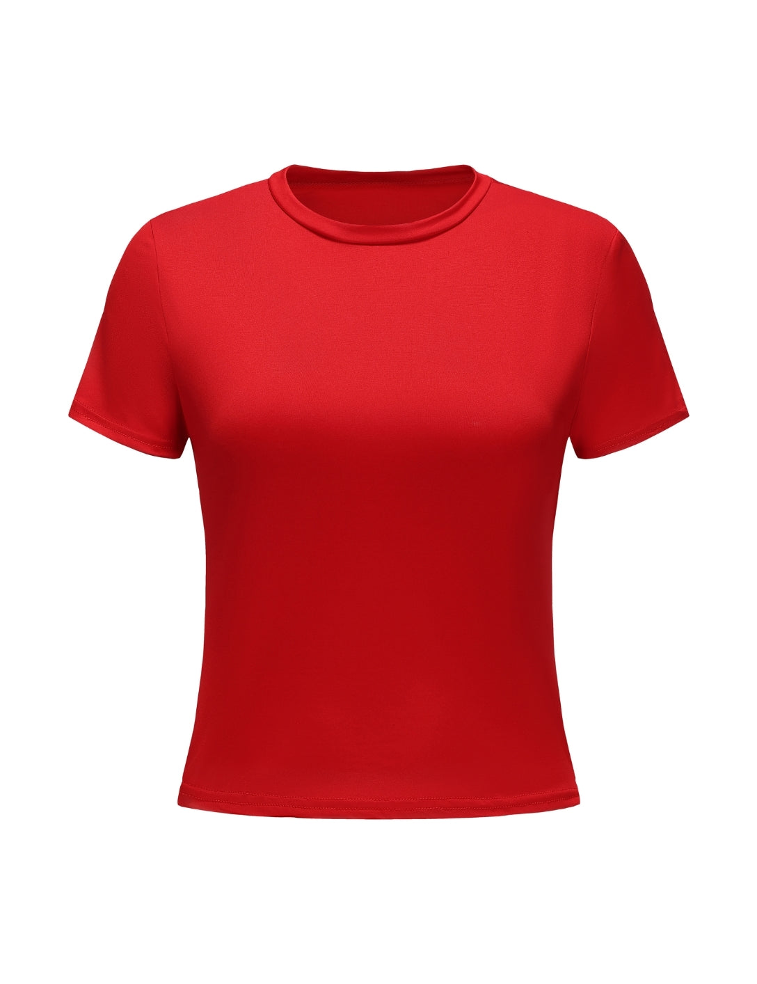 Short Sleeve Crew Neck Top - HeyShape