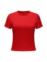 Short Sleeve Crew Neck Top