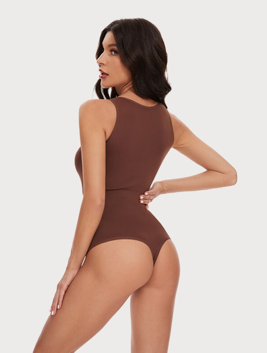 Heyshape Snatched Bodysuit, Womens' Waist Trainer Seamless Round Neck Tummy  Control Shapewear Bodysuit (Coffee,S) : : Clothing, Shoes &  Accessories