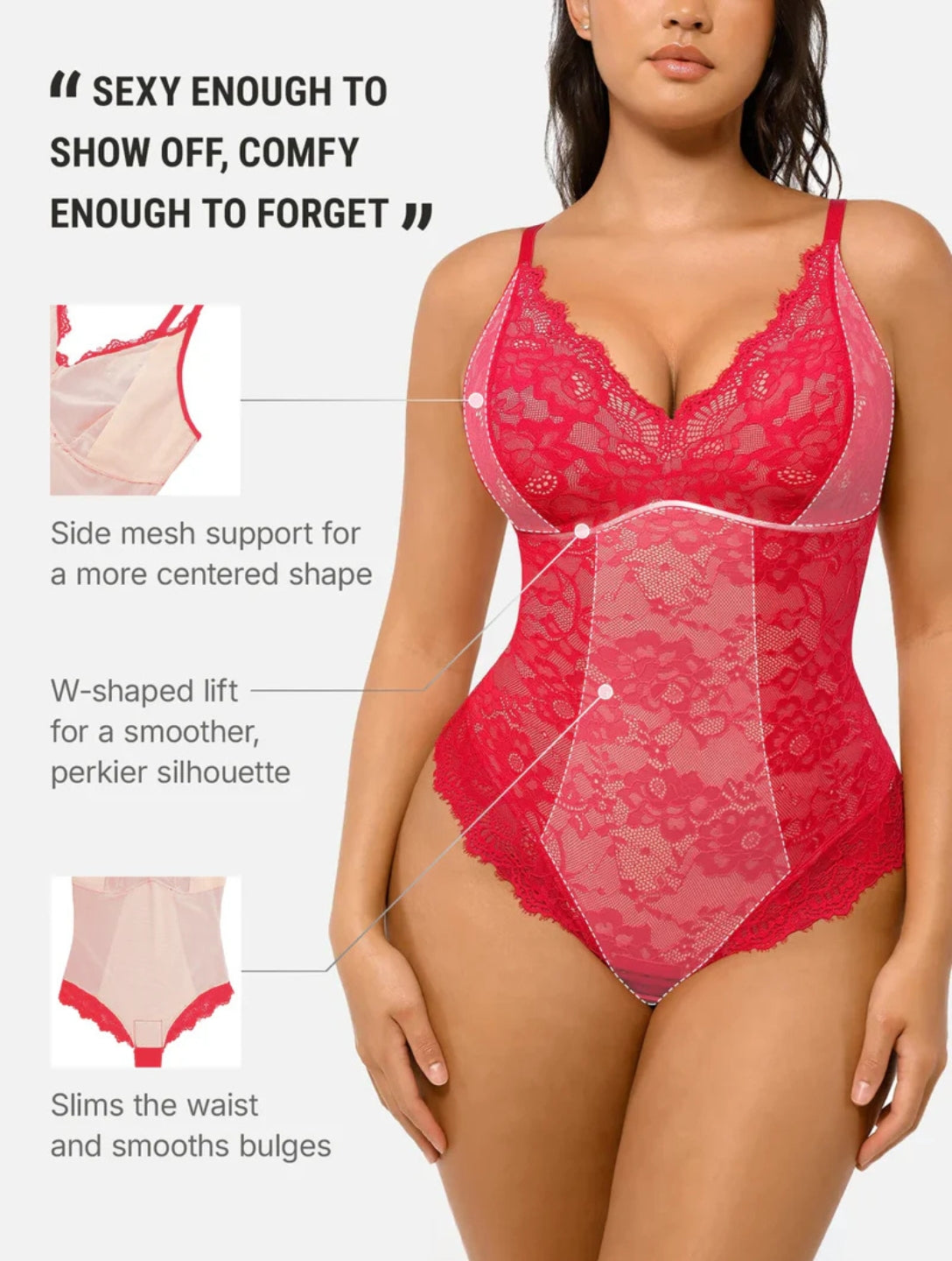 Body de encaje Shapewear