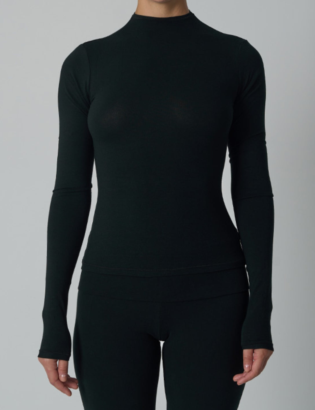 Cotton Classic High Neck Longsleeve - HeyShape