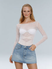 The Stardust Mesh Bodysuit - HeyShape