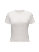 Top Manga Corta Cuello Redondo