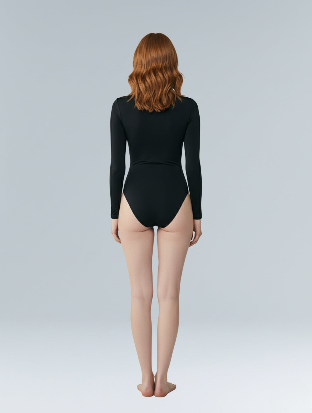 Long Sleeve Turtle Neck Bodysuit - HeyShape