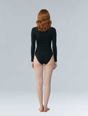 Long Sleeve Turtle Neck Bodysuit - HeyShape