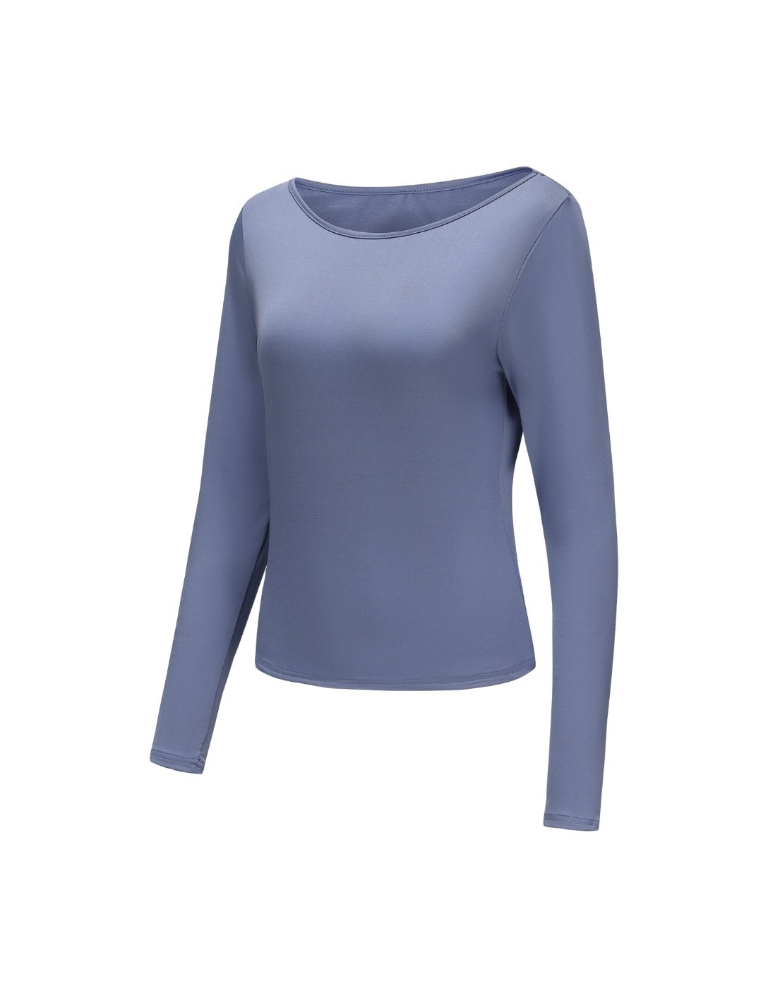 Boat Neck Long Sleeve Top - HeyShape