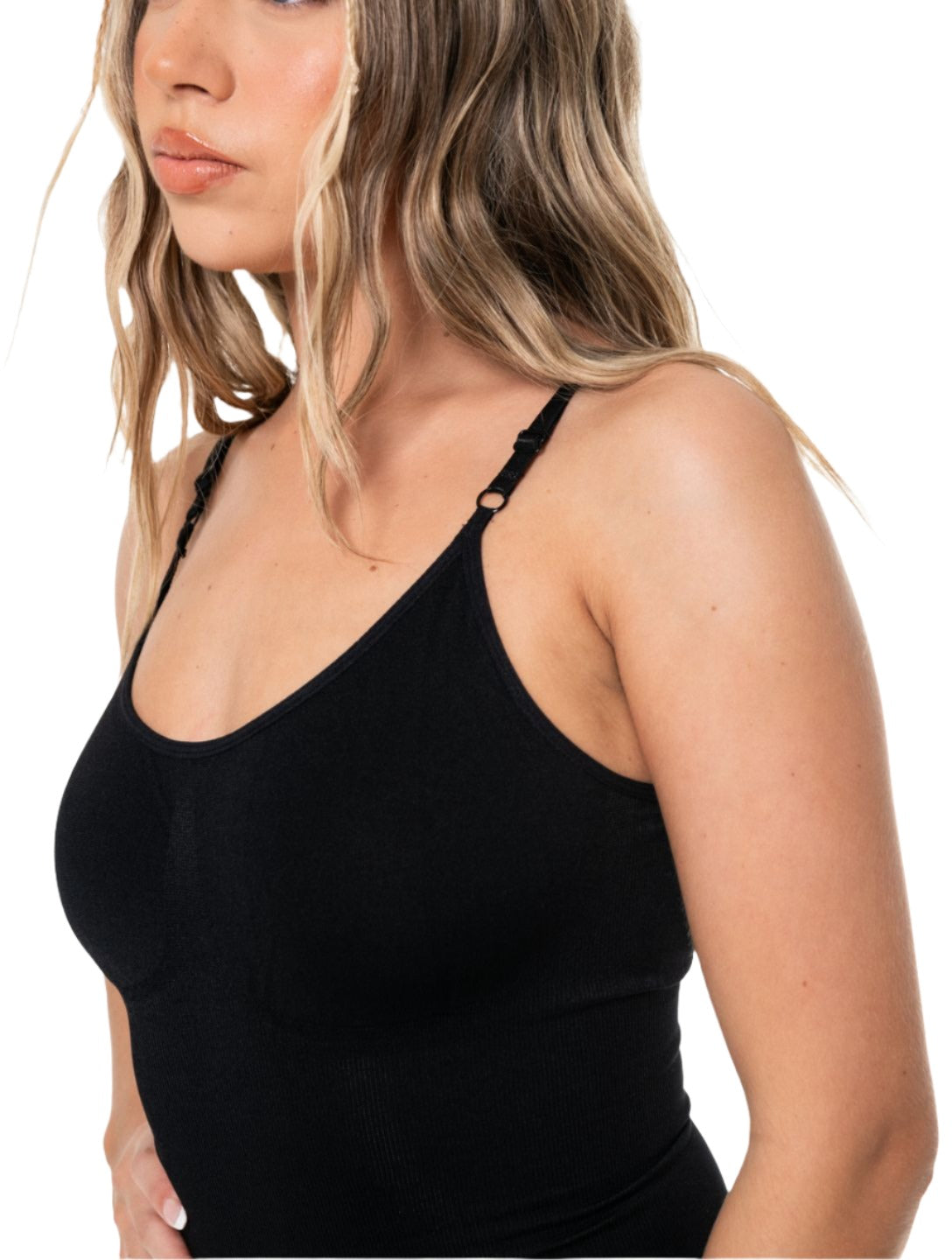 Bodysuit for Women Tummy Control Shapewear Sleeveless Tops V-Neck