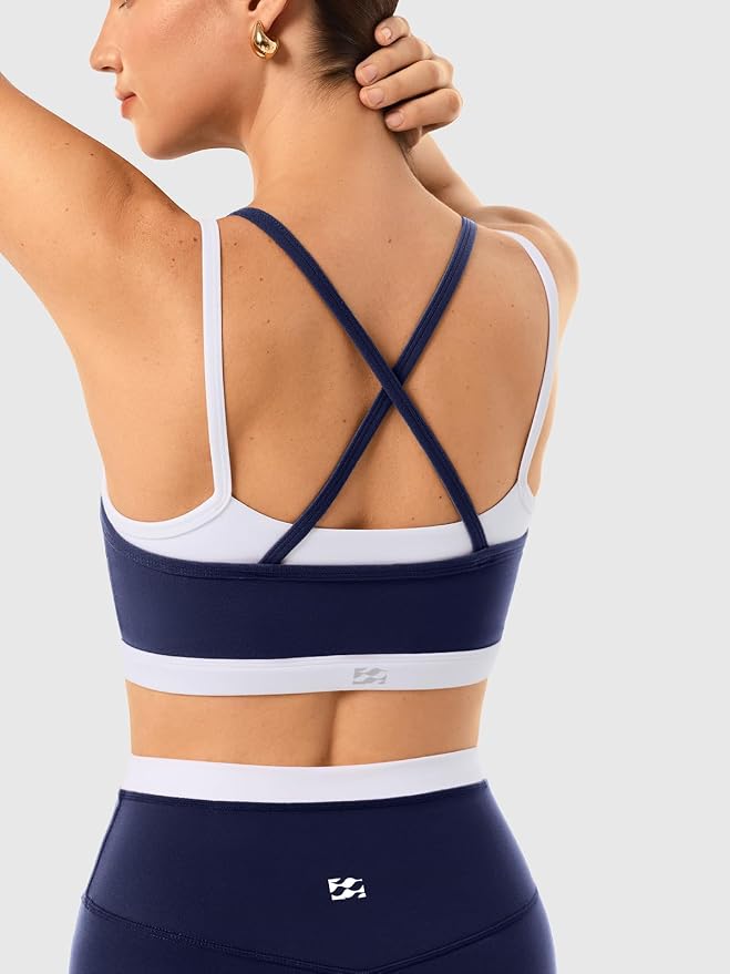 Leggings sin costuras de cintura alta y sujetador deportivo de doble capa