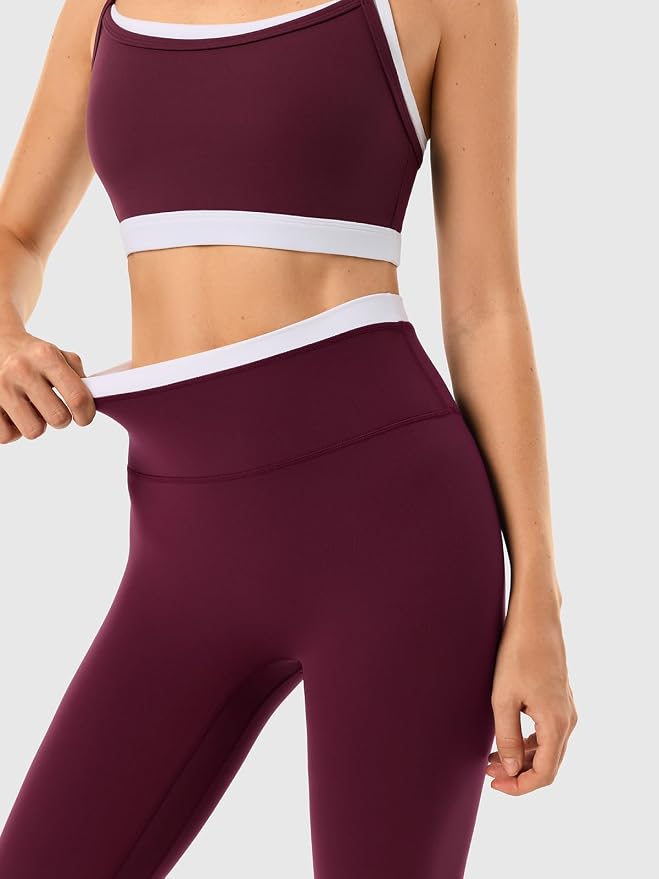 Leggings sin costuras de cintura alta y sujetador deportivo de doble capa